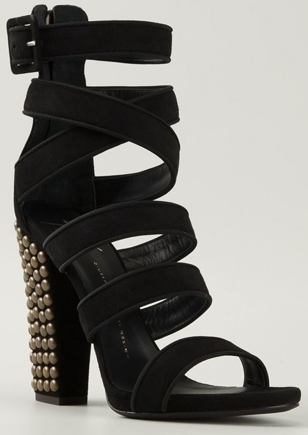 giuseppe zanotti studded sandals