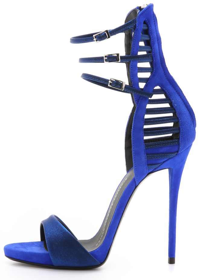 giuseppe zanotti suede strappy cutout sandals