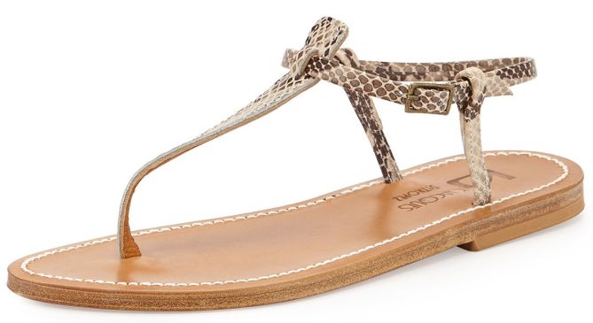 k jacques st tropez snake embossed sandals