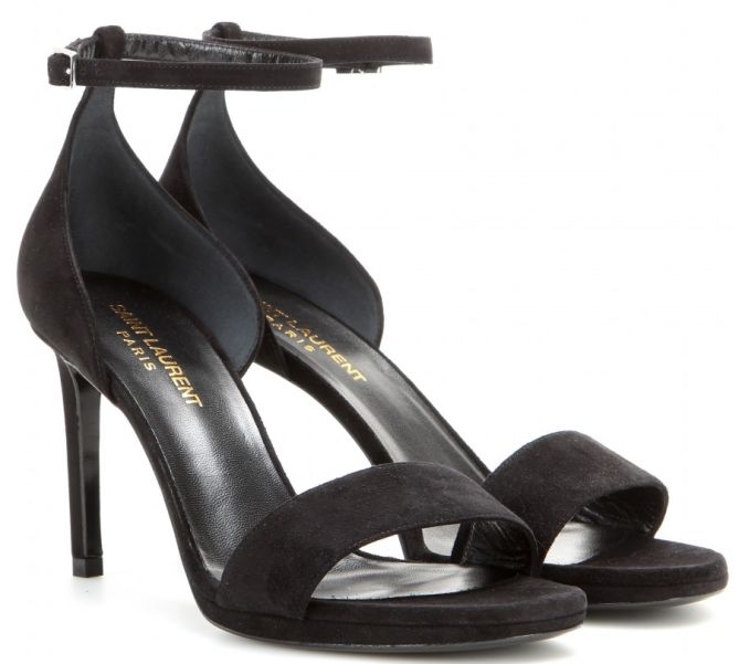 saint laurent jane suede sandals