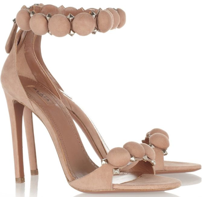 alaia circle ankle strap sandals