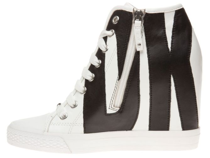 dkny grommet zip trainers 4