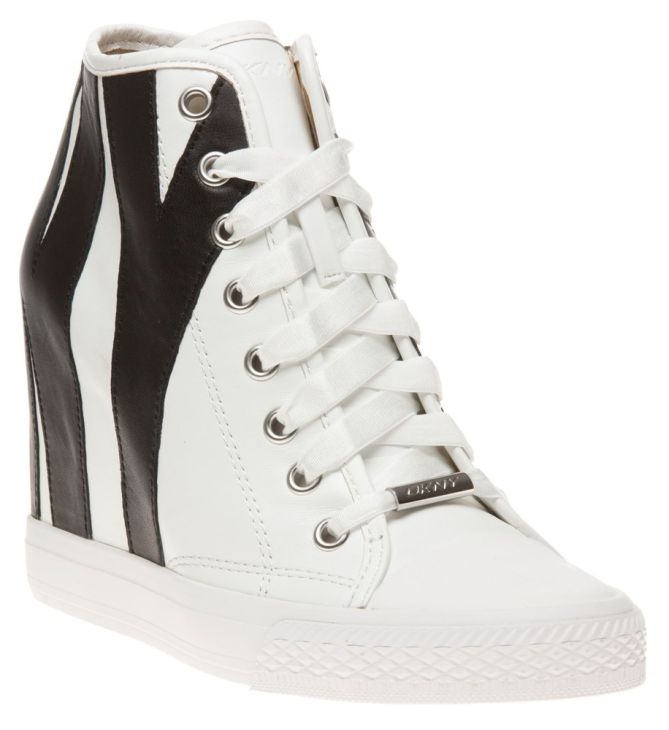 dkny grommet zip trainers