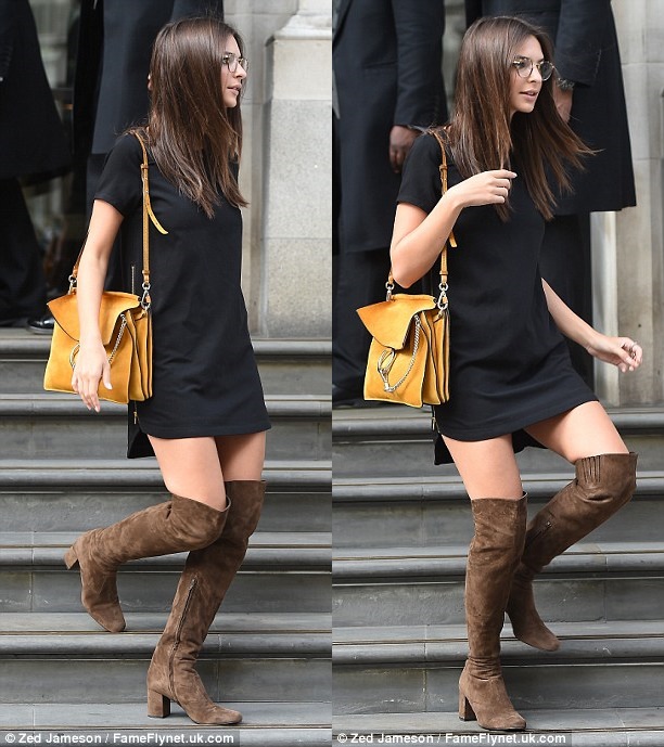 emily ratajkowski thigh high boots saint laurent 268-horz