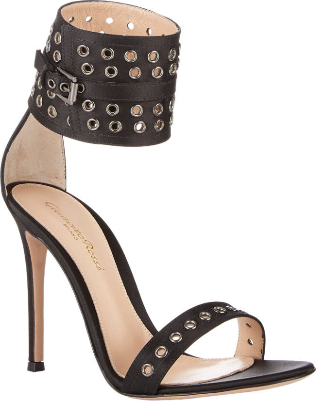 gianvito rossi grommet ankle cuff sandals