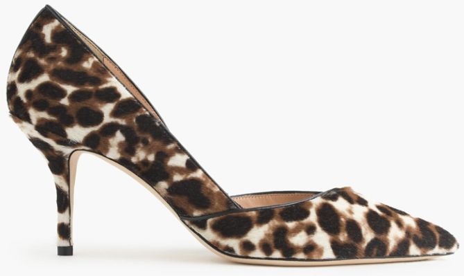 j crew colette animal print calfhair pumps 2