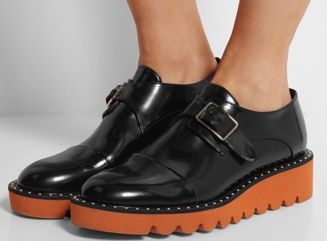 odette faux leather loafers stella mccartney