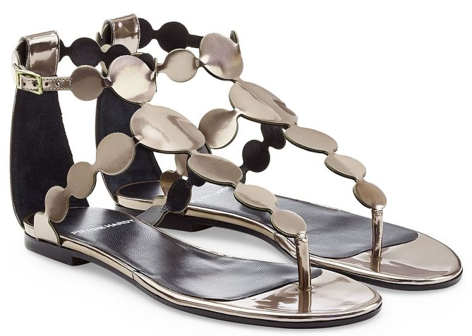 pierre hardy scalloped thong sandals