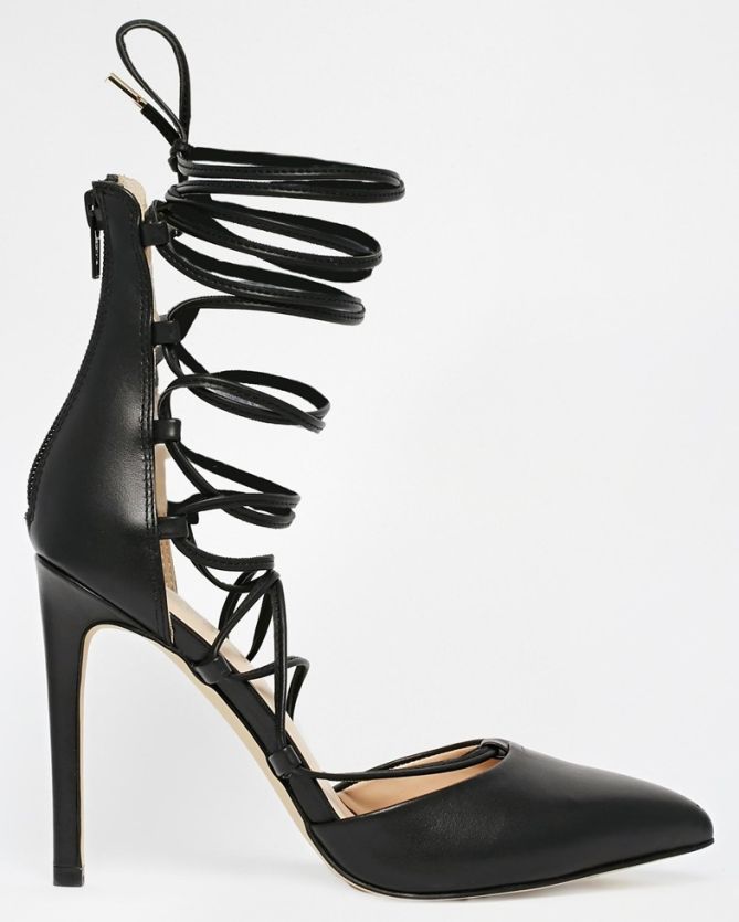 river island lace up pumps