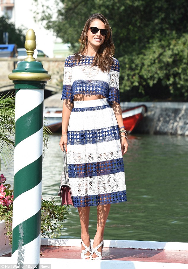 alessandra ambrosio christian louboutin sandals venice film festival white dress7444