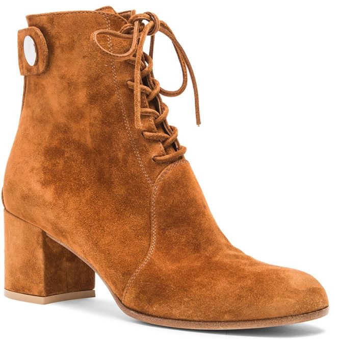 gianvito rossi suede lace up bboots