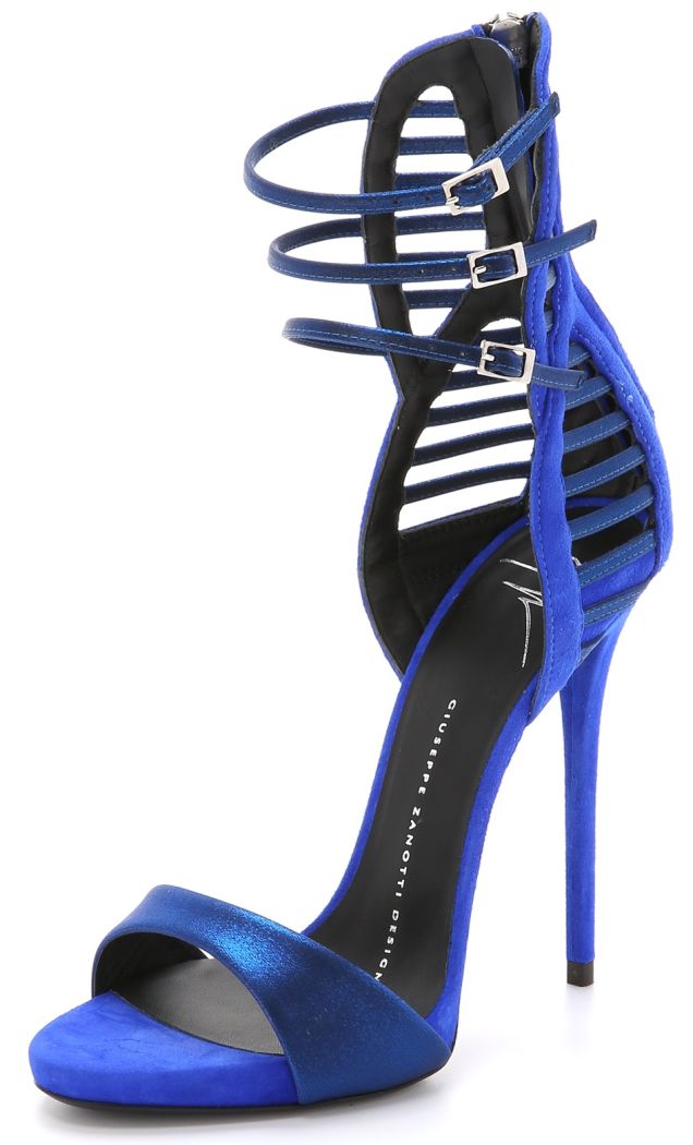 giuseppe zanotti suede strappy sandals