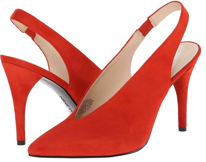 nine west fennel red suede