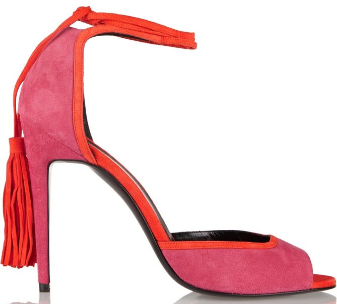 pierre hardy pink fringe majorelle heels