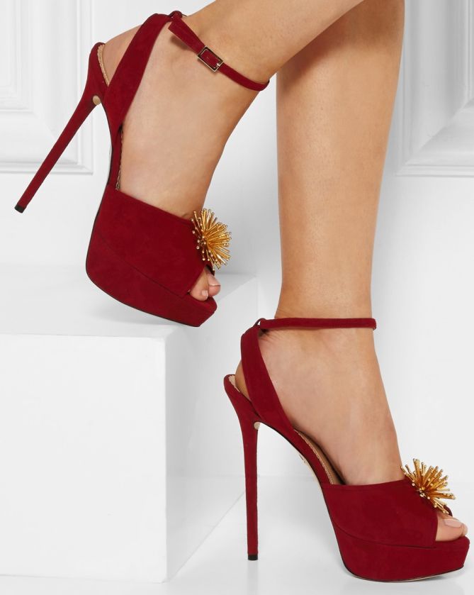 charlotte olympia orbital pomeline claret suede 2