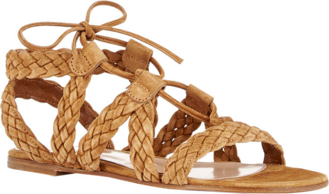 gianvito rossi flat jimi braided sandals