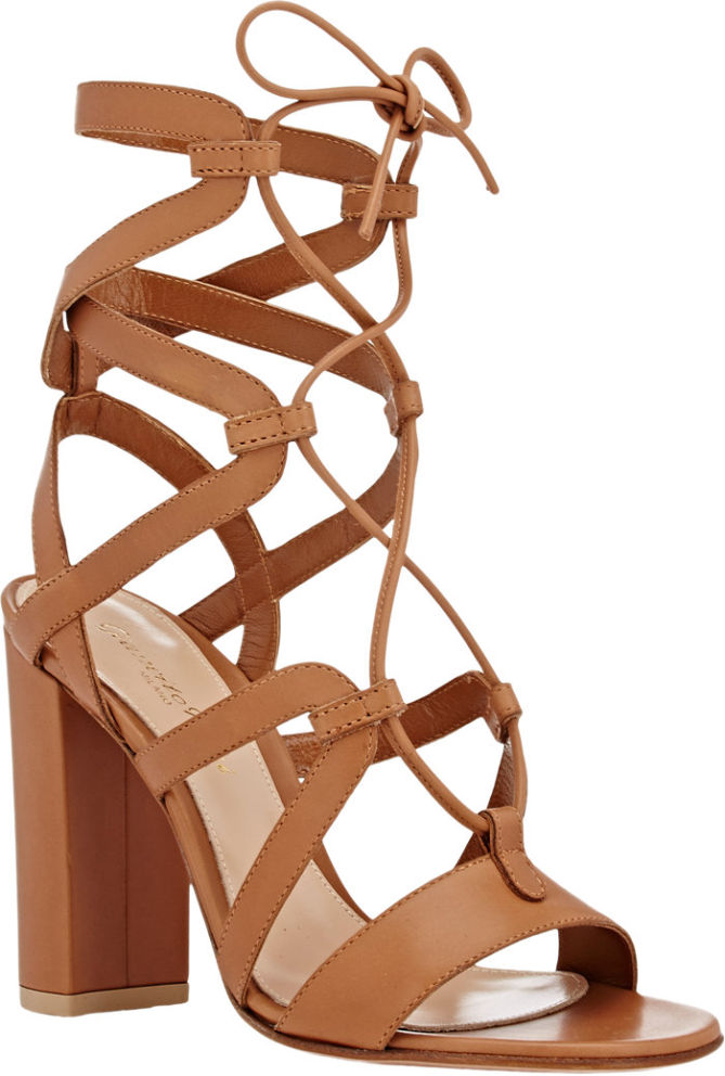 gianvito rossi strappy lace up snadals