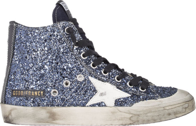 golden goose francy glitter sneakers