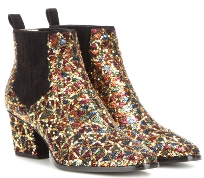 roger vivier skyscraper sequined boots