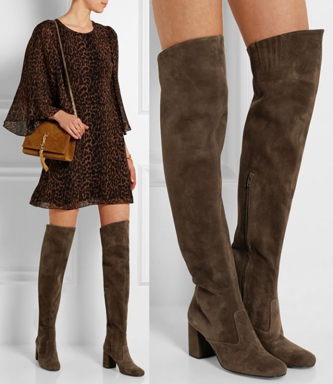 saint laurent knee boots 2-horz