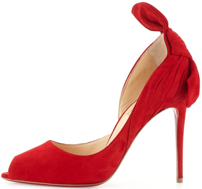 christian louboutin red sole barbara knot heel 2