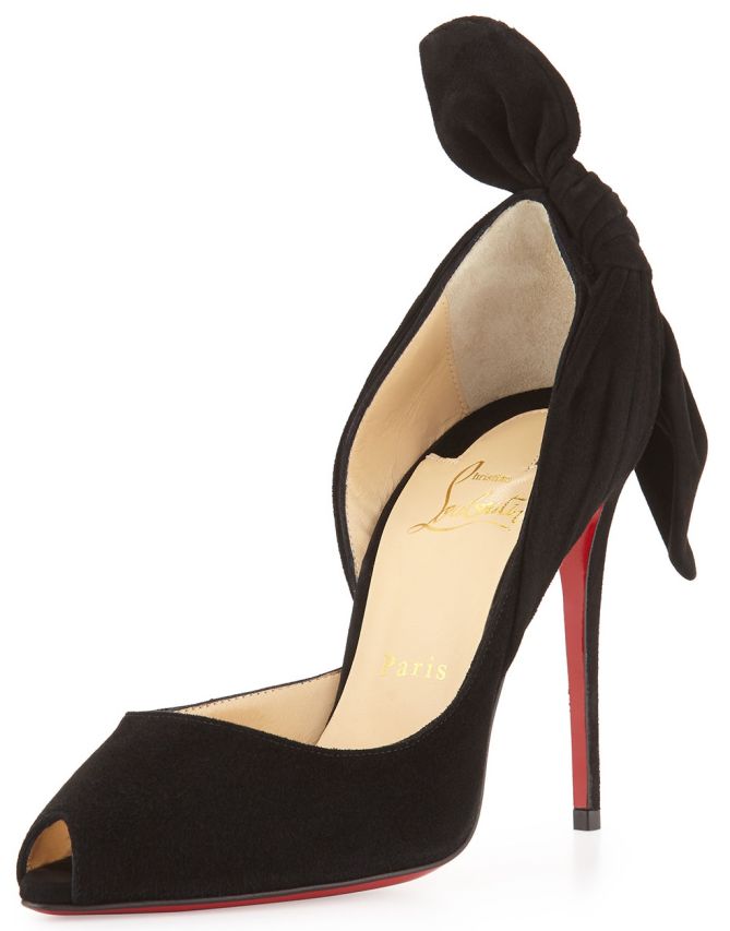 christian louboutin red sole barbara knot heel 3