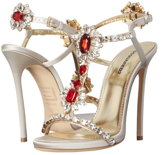 dsquared2 sandals with jewelry