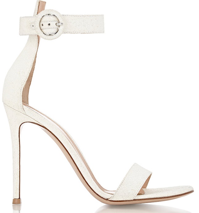 gianvito rossi ankle strap glitter portofino