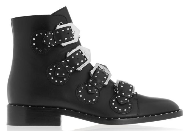 givenchy sstudded buckled boots