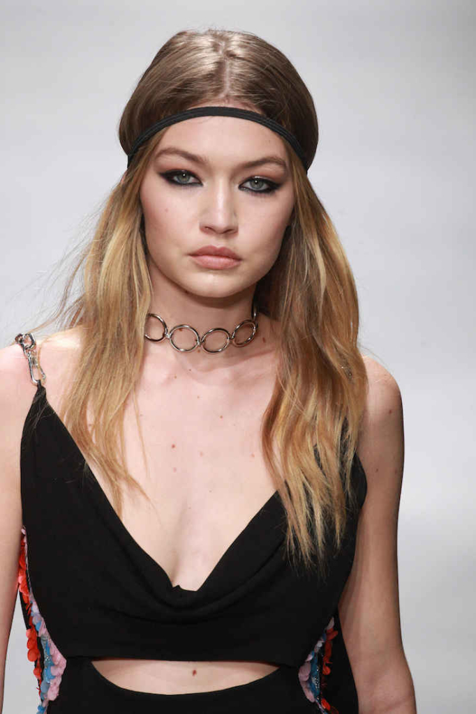 Gigi Hadid suffers nip slip on Milan runway, says it was