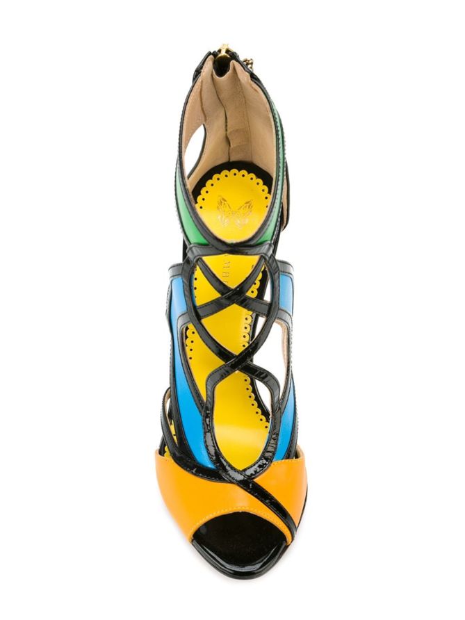 FRANCESCA MAMBRINI colour block sandals.4