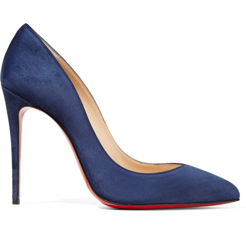 CHRISTIAN LOUBOUTIN Pigalle Follies 100 Suede Pumps Shoes Post