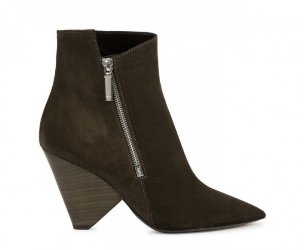 Saint Laurent Niki Suede Ankle Boots Shoes Post