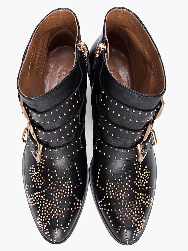 Shoes Post: Kourtney Kardashian Rocks the Chloe Susanna Studded Boots