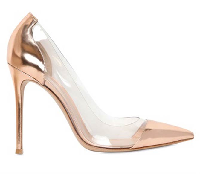 GIANVITO ROSSI 100MM METALLIC LEATHER PUMPS – Shoes Post