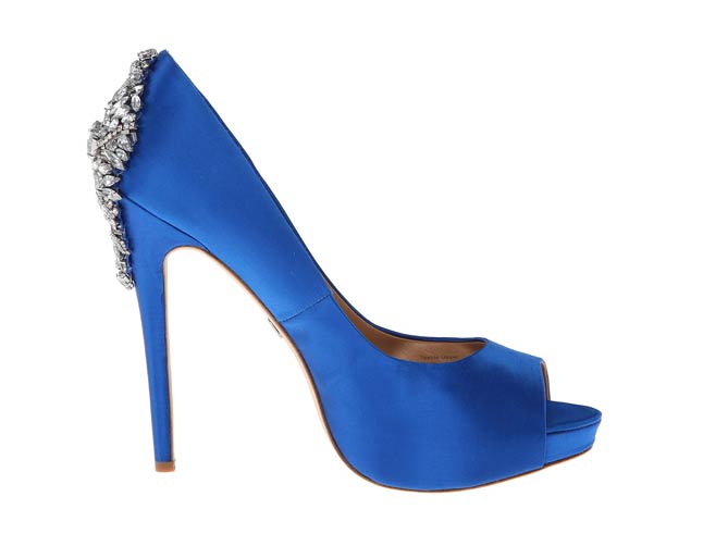Badgley Mischka Kiara Royal Blue Satin – Shoes Post