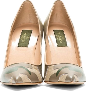khaki green pumps