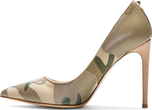 khaki green pumps