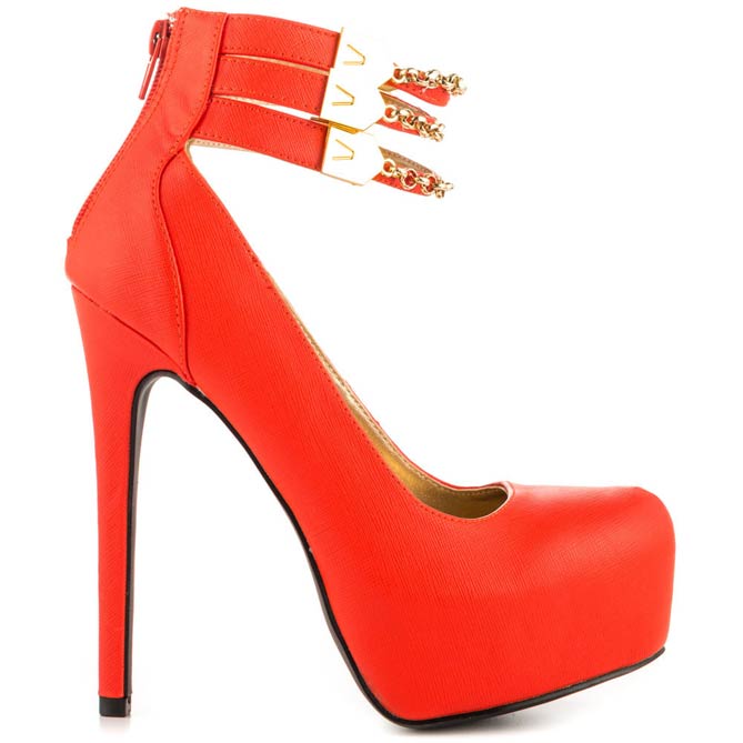Qupid Jessica – Tangerine Emboss – Shoes Post