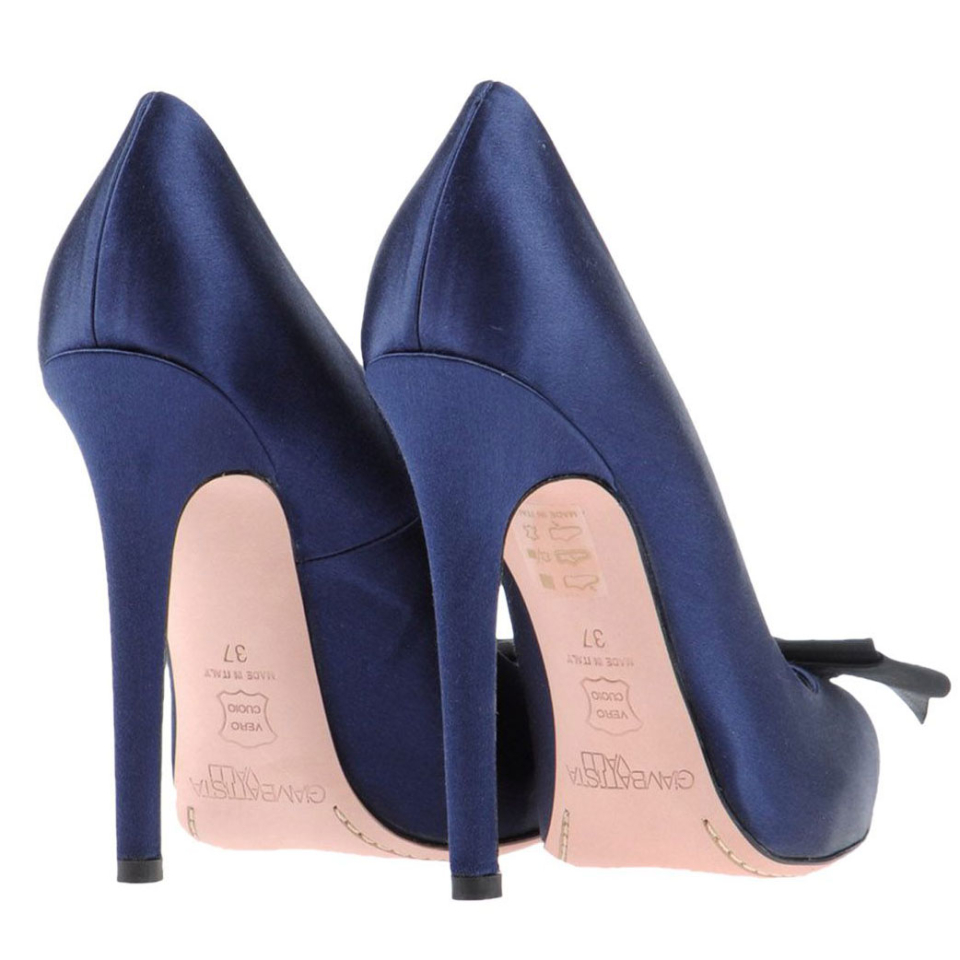 GIAMBATTISTA VALLI blue heels – Shoes Post