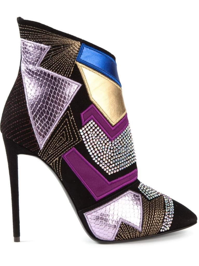 GIUSEPPE ZANOTTI 115MM PATCHWORK SUEDE ANKLE BOOTS – Shoes Post