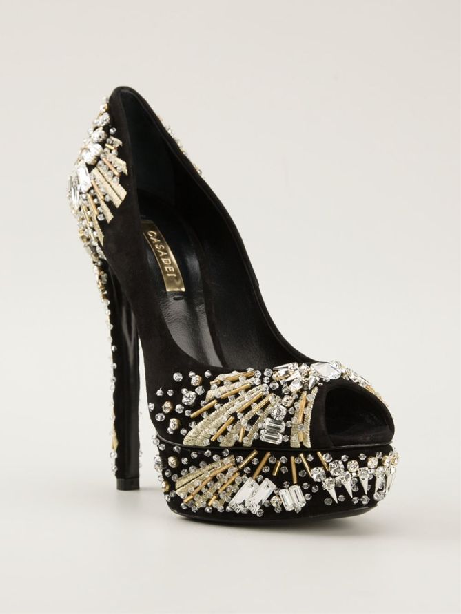 CASADEI Jeweled Pumps – Shoes Post