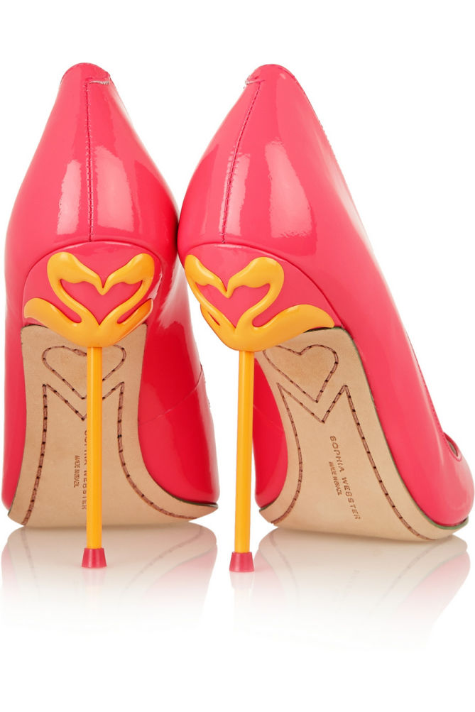 SOPHIA WEBSTER Coco Neon Patent-leather Pumps – Shoes Post
