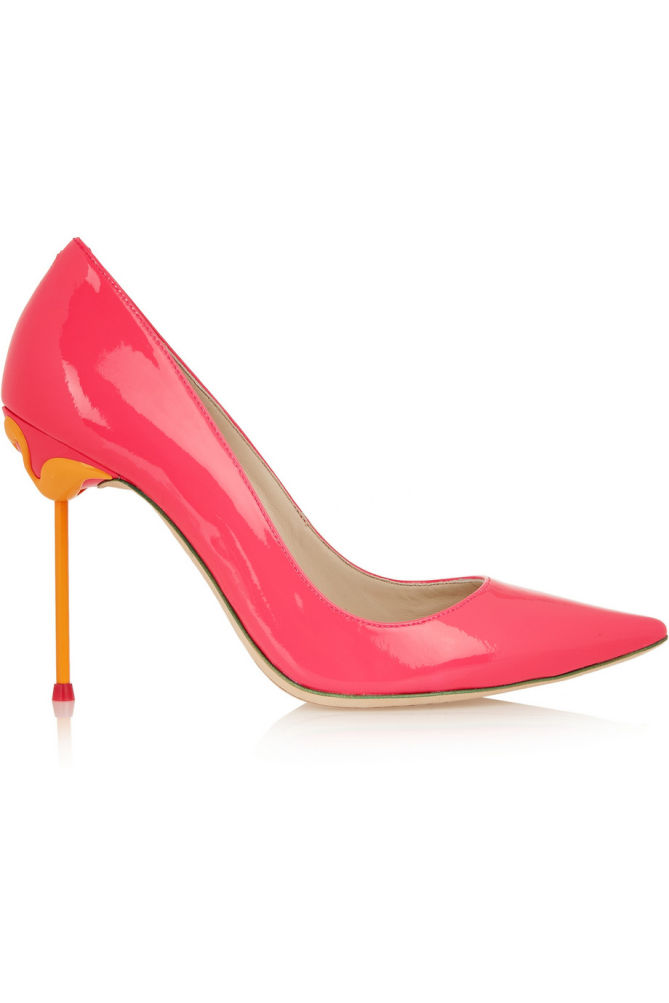 SOPHIA WEBSTER Coco Neon Patent-leather Pumps – Shoes Post