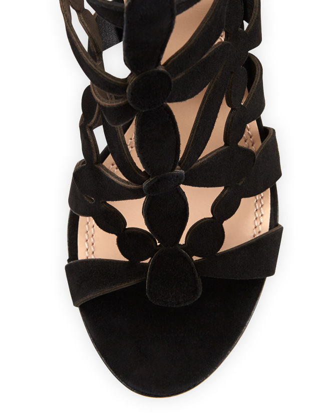 Tory Burch Emerson Cutout Suede Wedge – Shoes Post