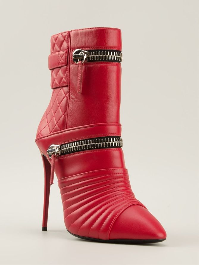giuseppe zanotti red boots