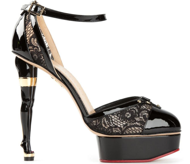 CHARLOTTE OLYMPIA ‘Cheeky’ Pumps (Black & Nude) – Shoes Post