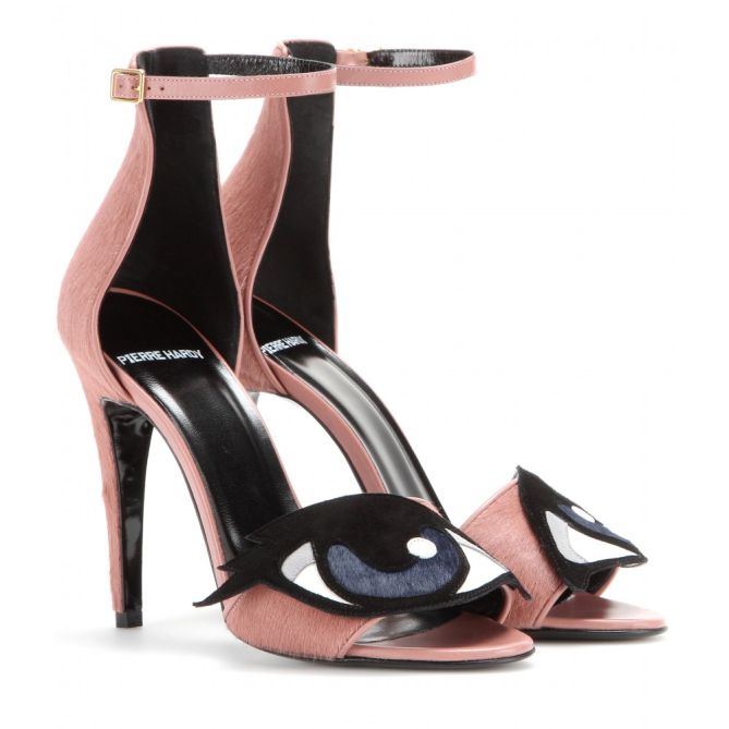 PIERRE HARDY Calf Hair, Leather and Suede Sandals – Shoes Post