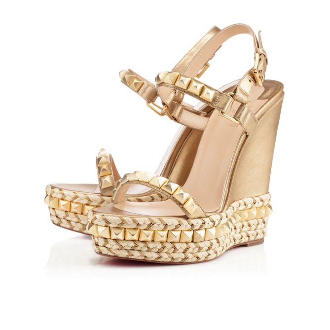 Christian Louboutin Gold Shoes – Shoes Post