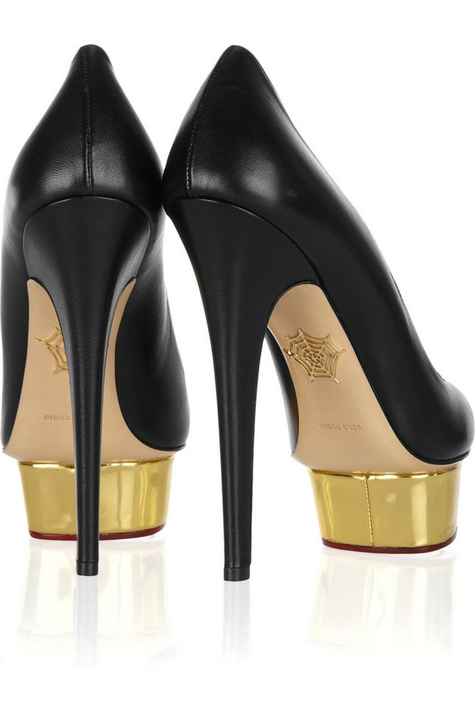 CHARLOTTE OLYMPIA The Dolly Leather Platform Pumps – Shoes Post